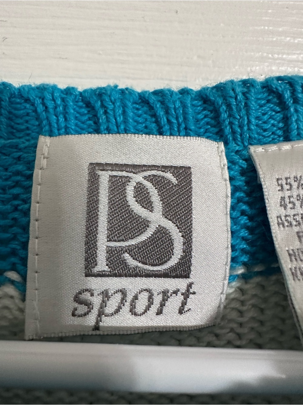 VTG PS Sport Fish Knit Sweater Top Women’s P Small Coastal Novelty - Picture 4 of 11